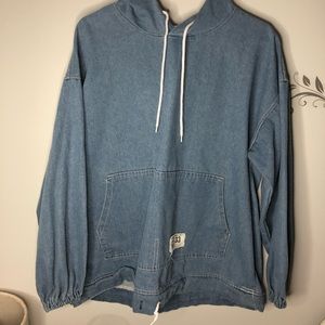 Jean jacket sweatshirt